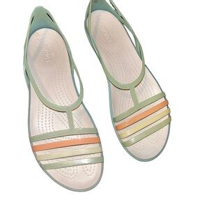 CROCS Women's Isabella Strappy Sandal W Open Toe shoes size 11